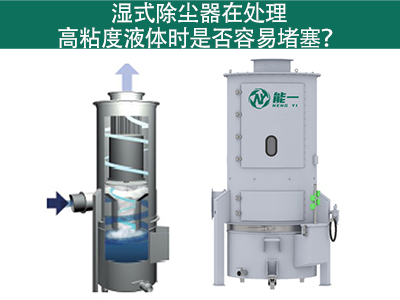 湿式除尘器在处理高粘度液体时是否容易堵塞？